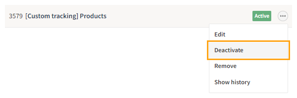 Deactivating shared code